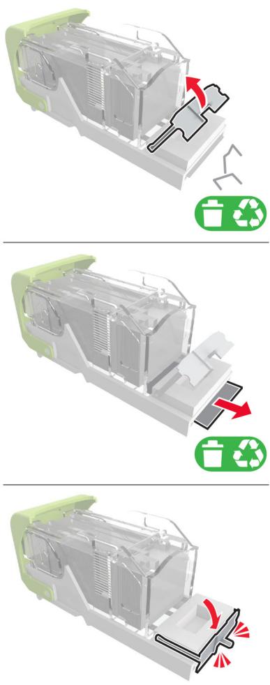 LEXMARK MS725DVN - Bourrage d'agrafes dans l'unité de finition d'agrafage - 3