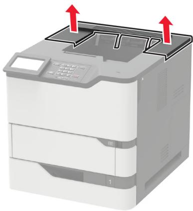 LEXMARK MS725DVN - Installation du réceptacle supplémentaire ou du réceptacle d'extension grande capacité - 5