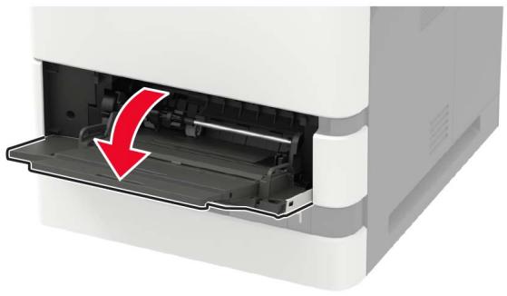LEXMARK MS725DVN - Ouvrez le chargeur multifonction. - 1