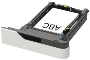LEXMARK MS725DVN - Chargement du bac 250 feuilles ou 550 feuilles - 10