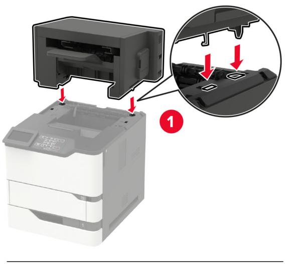 LEXMARK MS725DVN - Installation de l'unité de finition d'agrafage/perforation - 6