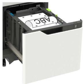 LEXMARK MS725DVN - Chargement du papier au format A4, Lettre, Légal, Oficio et Folio - 9