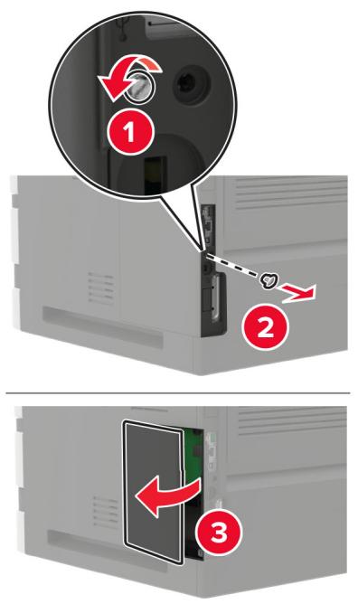 LEXMARK MS725DVN - Installation d'une carte mémoire - 2
