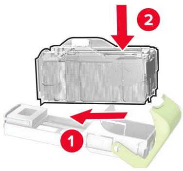 LEXMARK MS725DVN - Remplacement de la cartouche d'agrafes dans l'unité de finition d'agrafage - 4