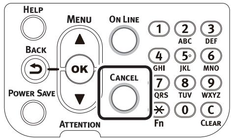 OKI PRO9542DN - Annulation d'impression - 1