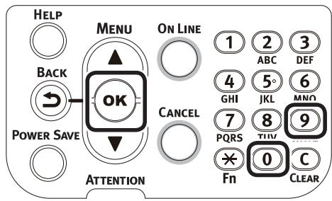OKI PRO9542DN - Installation du papier avec le tableau de commande - 1