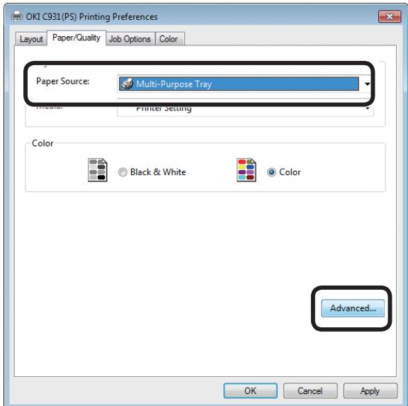 OKI PRO9542DN - ■ Utilisation des pilotes d'imprimantes Windows PS - 3