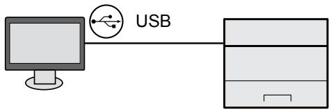 KYOCERA ECOSYS P8060CDN - Connexion de la machine à d'autres dispositifs - 1