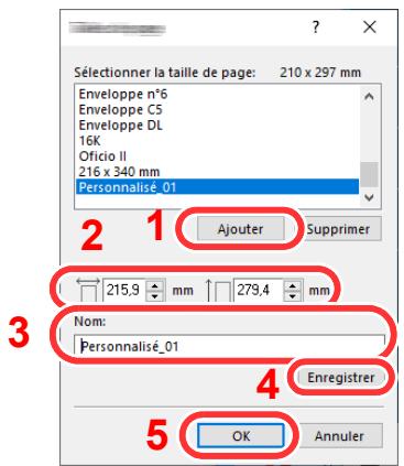 KYOCERA ECOSYS P3260DN - Enregistrer le format de papier. - 1