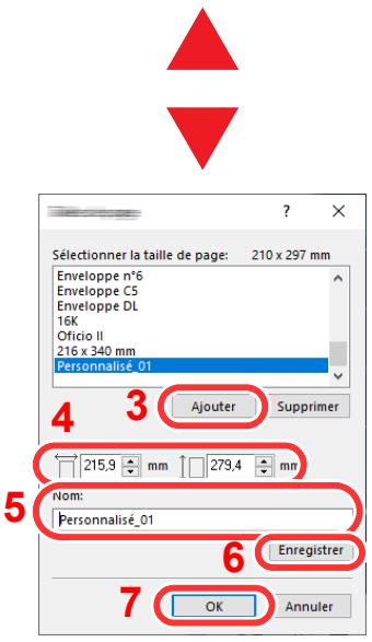 KYOCERA ECOSYS P3260DN - Enregistrer le format de papier. - 2