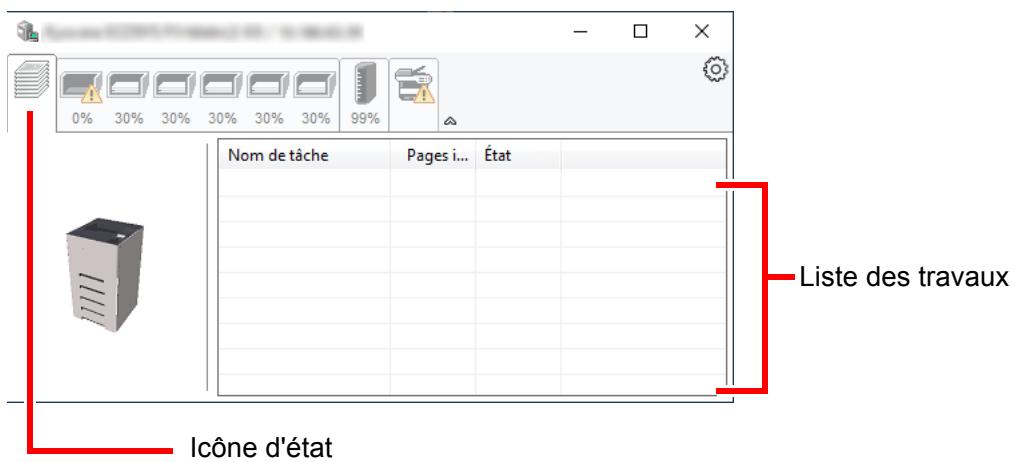 KYOCERA ECOSYS P3260DN - Onglet progression impression - 1