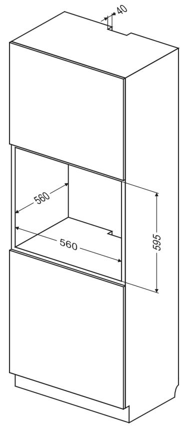CATA MD7010WH - Installing the oven - 2
