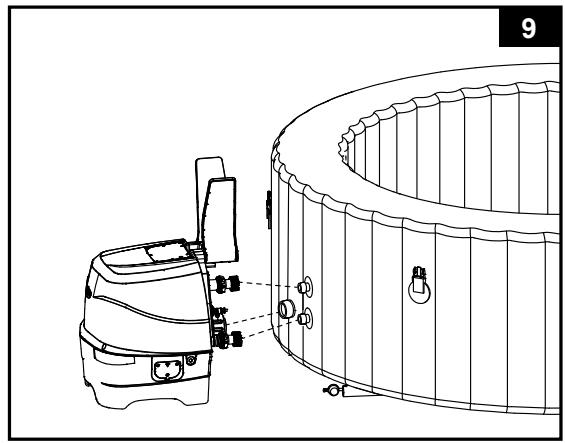 INTEX PURESPA 28408EX - Installer l'unité de contrôle du spa - 1