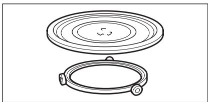 AEG-ELECTROLUX MFD2025SM - Ensemble du plateau tournant - 2