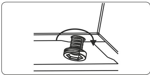 CONTINENTAL EDISON CECM6065B - Réglage des pieds - 1