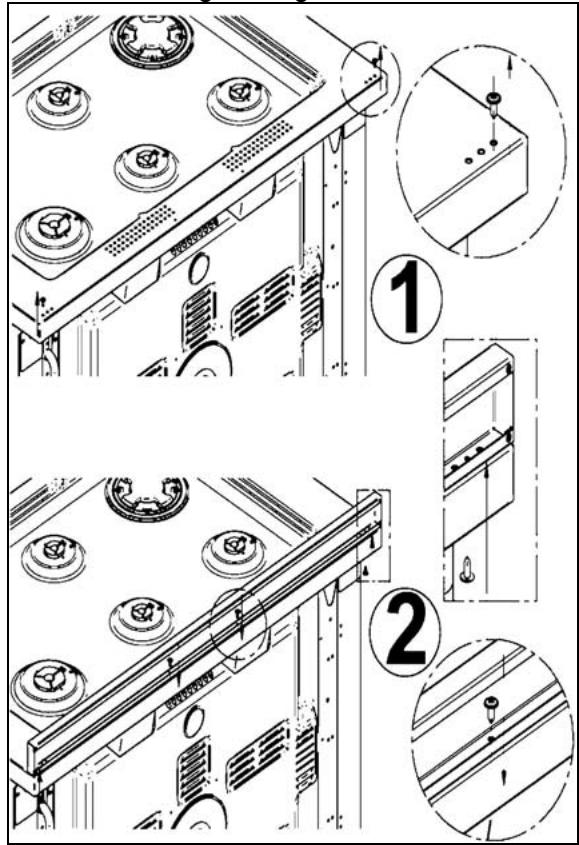 BERTAZZONI PRO96L2T - Réglage brûleur four (modèle 60x60 four simple) : - 3