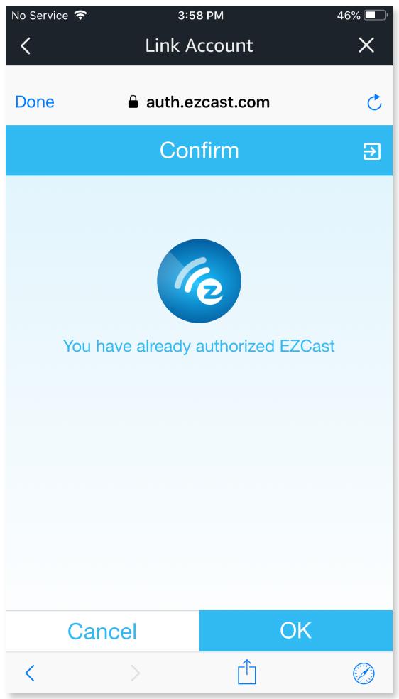 AMAZON ECHO - Proper authorization is required to access this skill. - 1