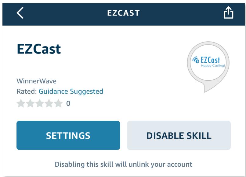 AMAZON ECHO - Pick the EZCast device you want to link to - 3