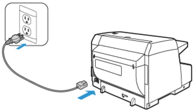 XEROX DOCUMATE 4790 - Connexion de l'alimentation - 1