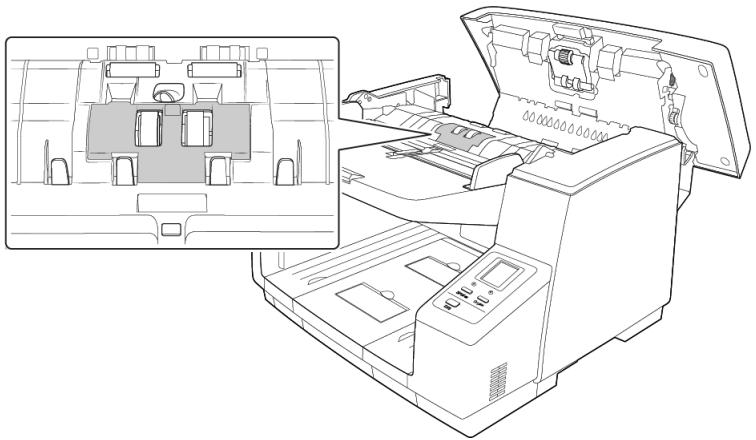 XEROX DOCUMATE 4790 - Reemplacement du rouleau de protection CONTRE une alimentation multiple - 6