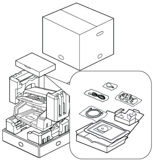 XEROX DOCUMATE 4790 - Déballage du scanner - 1