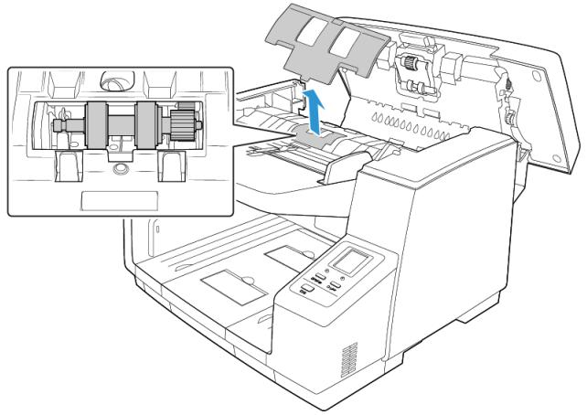 XEROX DOCUMATE 4790 - Reemplacement du rouleau de protection CONTRE une alimentation multiple - 1