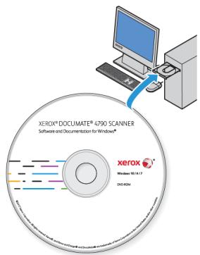 XEROX DOCUMATE 4790 - Installation du logiciel et connexion du scanner - 1