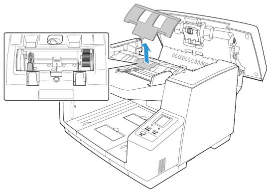 XEROX DOCUMATE 4790 - Installation du rouleau de protection contre une alimentation multiple - 2