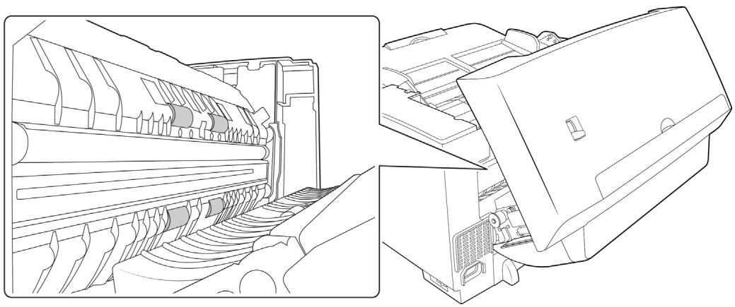 XEROX DOCUMATE 4790 - Nettoyage des rouleaux de l'aad - 2