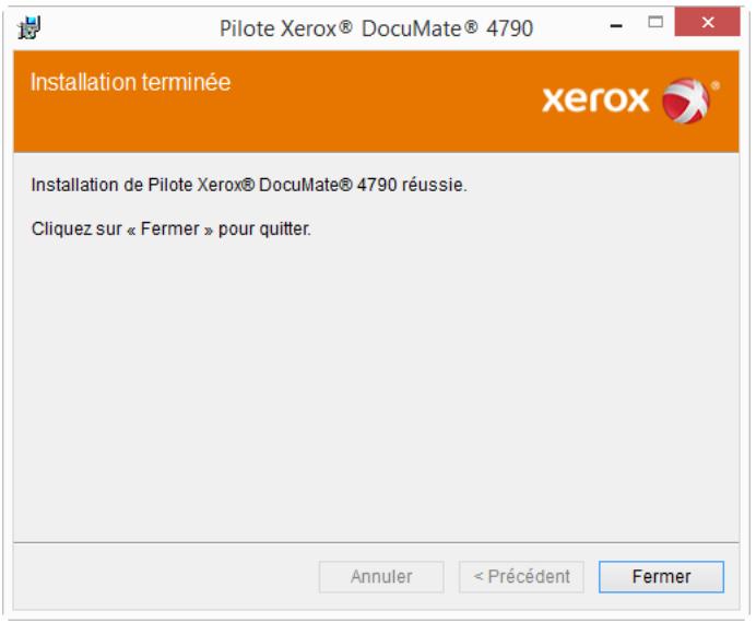 XEROX DOCUMATE 4790 - Connexion du câble USB et mise sous tension - 4