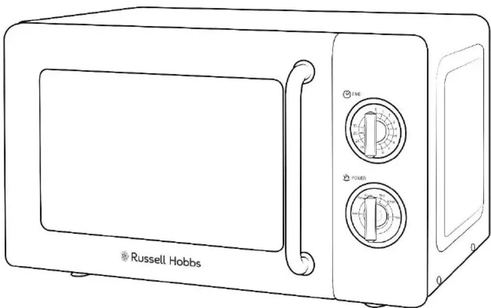 RUSSELL HOBBS RHRETMM705R - Compact Manual Microwave User Guide - 1