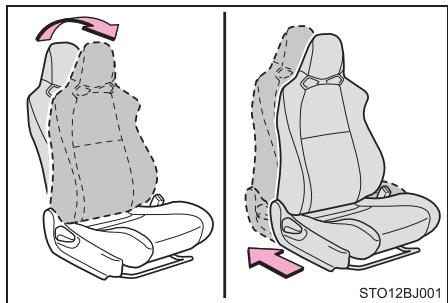 TOYOTA YARIS GR - Lorsque vous installez un siège de sécurité infant sur le siège passager avant - 1