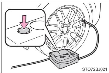 TOYOTA YARIS GR - Si le pneu est gonflé à une pression supérieure à la pression préconisée - 1
