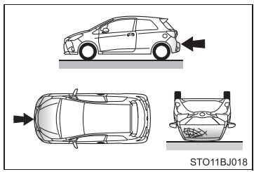 TOYOTA YARIS GR - Types de collisions dans lesquelles les airbags SRS (latéraux et rideau) peuvent ne pas se déployer - 2