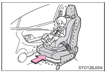 TOYOTA YARIS GR - Lorsque vous utilisez un siège de sécurité infant - 1
