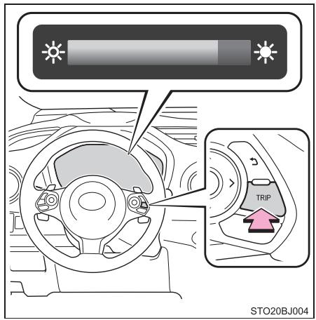 TOYOTA YARIS GR - Commande d'éclairage du combiné d'instruments - 1