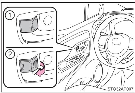 TOYOTA YARIS GR - Déverrouillage et verrouillage des portes depuis l'intérieur - 2