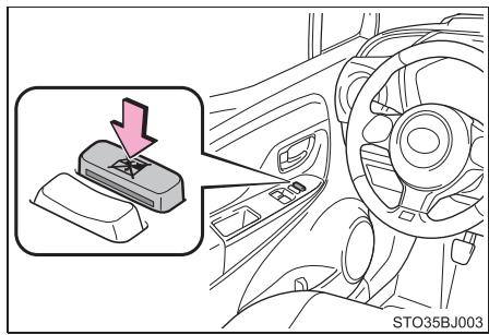 TOYOTA YARIS GR - Bouton de verrouillage des lève-vitres - 1