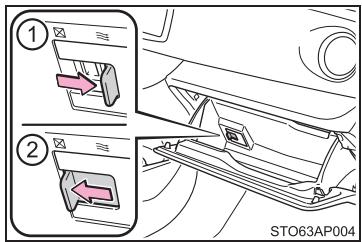 TOYOTA YARIS GR - Utilisation de l'airateur de boîte à gants - 1