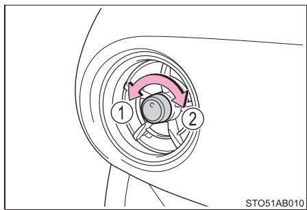 TOYOTA YARIS GR - Orientation et ouverture/fermeture des aérateurs - 3