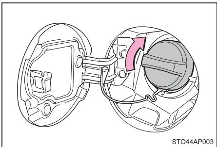 TOYOTA YARIS GR - Fermeture du bouchon de réservoir de carburant - 1