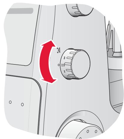 PFAFF HOBBYLOCK 2.5 - Réglage de la longueur de point - 4