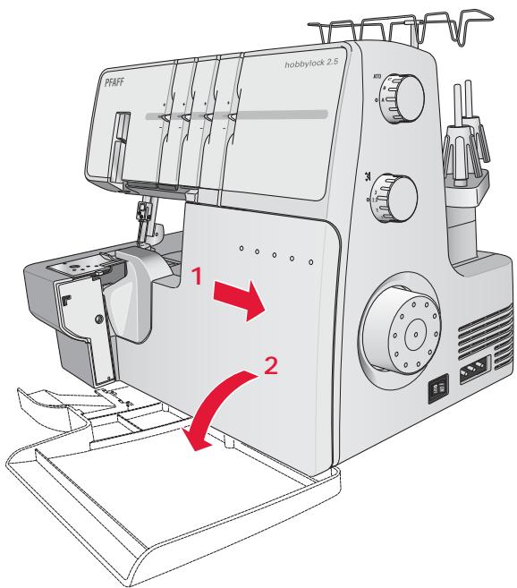 PFAFF HOBBYLOCK 2.5 - Changer le pied-de-biche - 2