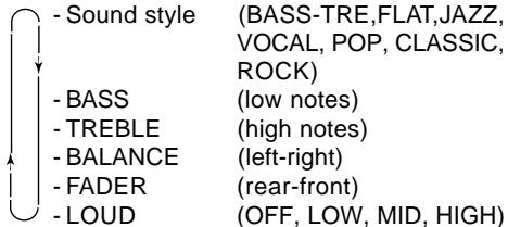 VDO CD 413 - AUDIO SETTING - 1