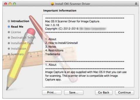 OKI MC363DN - Vérifiez l'affichage et cliquez sur poursuivre (continue) s'il est bon. - 1