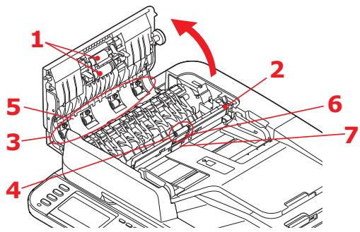 OKI MC363DN - Du parcours du PAPIER dans le chargeur - 1
