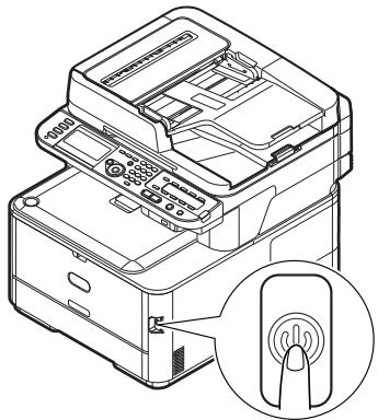 OKI MC363DN - Verification du TEMOIN DEL dans l'interrupteur d'alimentation - 1