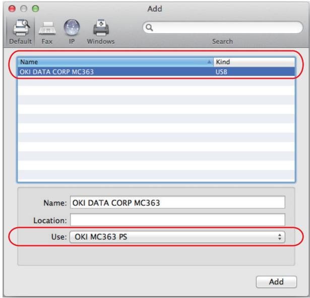 OKI MC363DN - MAC - Pilotedimprimante - 1