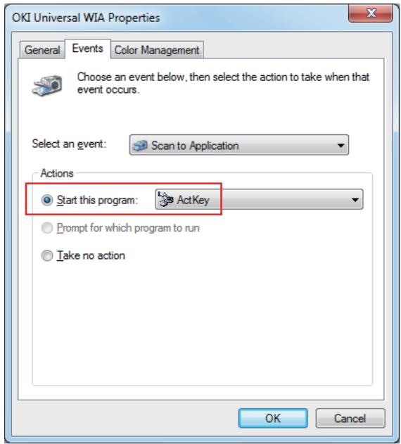 OKI MC363DN - Configuration de l'utilitaire actkey - 3