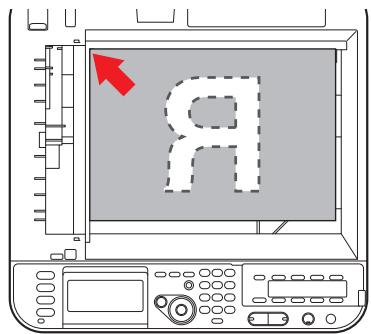 OKI MC363DN - Positionnement des documents sur la VITRE - 2